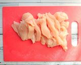 塩麹にんにく鶏むね肉の炒め物作り方1写真