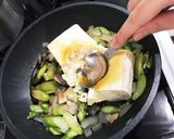 アスパラとベーコンの炒り豆腐作り方5写真