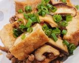 豚ひき肉と厚揚げとキノコの味噌炒め作り方5写真