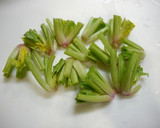 簡単！ほうれん草の根元の中華スープ作り方1写真