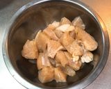 鶏肉とセロリのフワトロ卵炒め作り方1写真