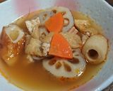 和だしの✨竹輪と根菜の煮込みスープ作り方5写真