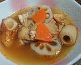 和だしの✨竹輪と根菜の煮込みスープ作り方5写真