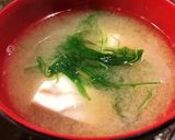5分で簡単！水菜と大きめ豆腐のお味噌汁作り方6写真
