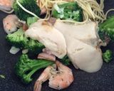 ブロッコリーと海老のクリームスパゲッティ作り方10写真
