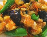 たっぷり野菜の甘〜い黒酢あん和え作り方6写真