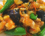 たっぷり野菜の甘〜い黒酢あん和え作り方6写真