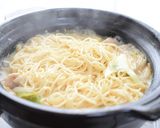 即席めんで。豚バラ肉の豆乳とんこつ鍋☆彡作り方5写真