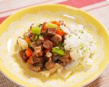 わんこ飯♪猪肉の筑前煮作り方6写真