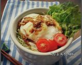 おひとり様ランチ♡目玉焼き丼作り方8写真