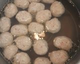 お鍋用の肉団子で作る照り焼きつくね作り方1写真