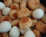 お鍋用の肉団子で作る照り焼きつくね作り方5写真