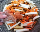 レンチン！簡単【生タラコと大根の甘辛煮】作り方6写真