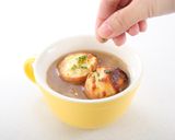 寒い日にほっこり♪オニオングラタンスープ作り方4写真