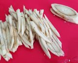 フライパンで豚肉とゴボウの柳川風鍋作り方2写真