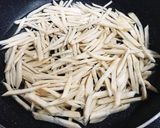 フライパンで豚肉とゴボウの柳川風鍋作り方6写真