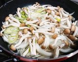 フライパンで豚肉とゴボウの柳川風鍋作り方7写真