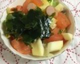 サラダにちょこっとワカメ(*^^)v作り方21写真
