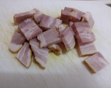 ベーコンとほうれん草の粒マス炒め作り方1写真