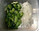 我が家の幼児食 豆腐とゴーヤのチーズ焼き作り方1写真