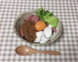 ヨーグルトソースのローストビーフ丼作り方3写真