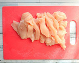 から揚げ風鶏むね肉の甘辛焼き☆ネギダレ作り方1写真