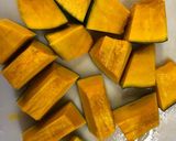 かぼちゃのバター焼き【電子レンジのみ】作り方1写真