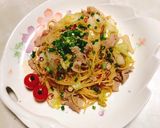 熱々を食べてね♡白菜キャベツ豚バラパスタ作り方8写真