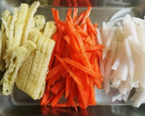 簡単素早い！根菜と油揚げの煮物作り方1写真