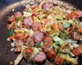 薫りもいい野菜炒め炒飯作り方1写真
