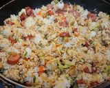 薫りもいい野菜炒め炒飯作り方2写真