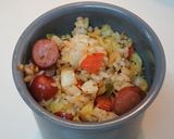 薫りもいい野菜炒め炒飯作り方3写真