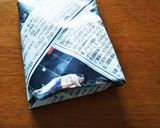 新聞紙で銀杏 必ず500wでチンしてね！作り方2写真
