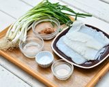 アサツキとイカの酢みそ和え作り方1写真