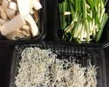 簡単一品！エリンギとネギとしらすの炒め物作り方1写真