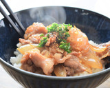 簡単。豚バラ肉のさっぱり生姜焼き丼☆彡作り方8写真