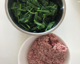 ほうれん草と豚ひき肉の甘辛ふりかけ！作り方1写真