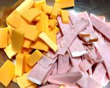 ごろごろ卵とチーズのペンネサラダ作り方1写真