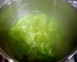 キャベツと粟生麩の味噌汁作り方3写真