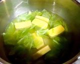 キャベツと粟生麩の味噌汁作り方4写真