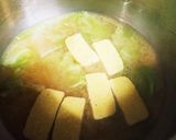 キャベツと粟生麩の味噌汁作り方5写真
