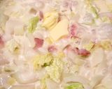簡単もっちりトロリお餅と白菜のクリーム煮作り方3写真