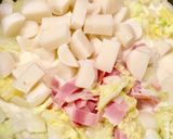 簡単もっちりトロリお餅と白菜のクリーム煮作り方2写真