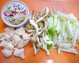 簡単！中華丼(サラダチキン旨煮)作り方1写真