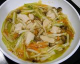 簡単！中華丼(サラダチキン旨煮)作り方4写真