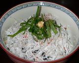 ご飯が止まらない！胡麻しそ香るしらす丼♪作り方3写真