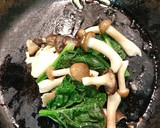 きのことほうれん草のチーズ・マヨ焼き作り方1写真