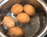 タルタルソースをのせた半熟卵オーブン焼き作り方1写真