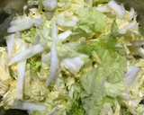 白菜とえのきのペペロンチーノ風作り方1写真