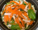 千切り野菜たっぷりしゃぶしゃぶ作り方2写真